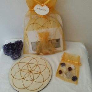 Photo of Crystal Grid Kit including grid and crystals
