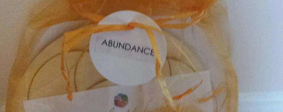 Photo of packaged Crystal Grid Kit for abundance
