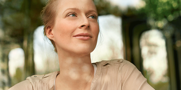 Image of a woman with clear skin