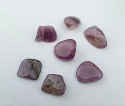 Image of seven Auralite 23 Crystals