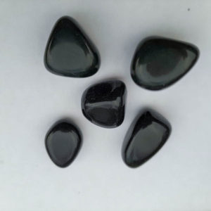 Image of five Black Obsidian Crystals