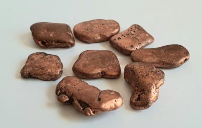 Image of eight pieces of copper