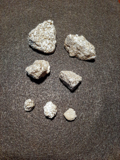 Image of 3 different sizes of Pyrite