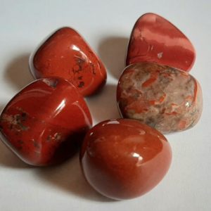 Image of five Red Jasper crystals