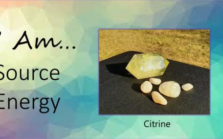 Photo for the I Am Crystal Video Series - I AM Source Energy with photo of Citrine