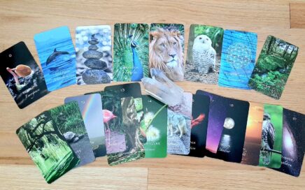 Photo of 22 Major Arcana Cards from the Crystal Nature Tarot Kit