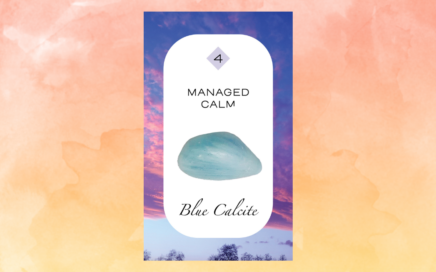 The Crystal Nature Tarot card 4 Air, Managed Calm, Blue Calcite