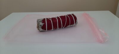 Photo of White Sage and Rose Petal Smudge Stick