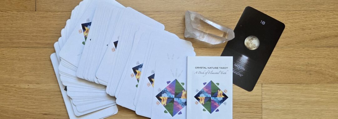 Photo of the Crystal Nature Tarot Major Arcana Card 18 - Moon